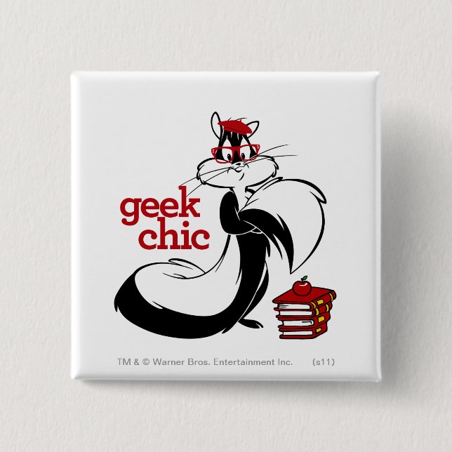 Bóton Quadrado 5.08cm Penélope - Geek (Frente)