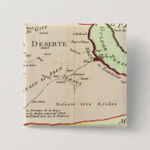 Bóton Quadrado 5.08cm Península Arábica, Arábia Saudita