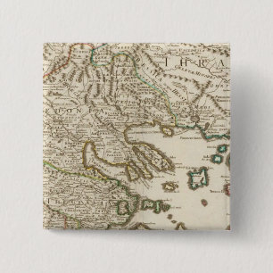 Bóton Quadrado 5.08cm Península dos Balcãs, Grécia, Macedônia 2