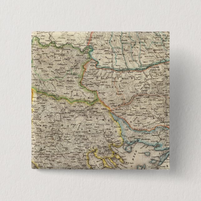 Bóton Quadrado 5.08cm Península dos Balcãs, Turquia 2 (Frente)