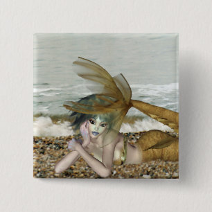 Bóton Quadrado 5.08cm Pensando no botão de você