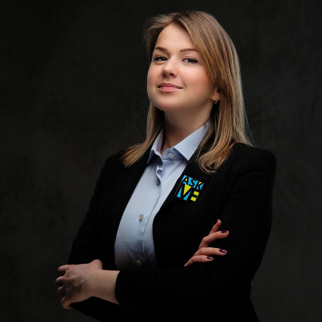 Bóton Quadrado 5.08cm Pergunte-me - Botões de Documento do Museu (Criador carregado)