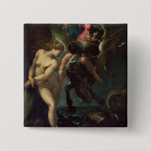 Bóton Quadrado 5.08cm Perseus e Andromeda, c.1610 (óleo em canvas)