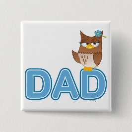 Bóton Quadrado 5.08cm Personagem de desenho animado de Olivia VonHoot