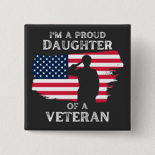 Bóton Quadrado 5.08cm Personalizar esta Design: Eu sou uma Filha Orgulho