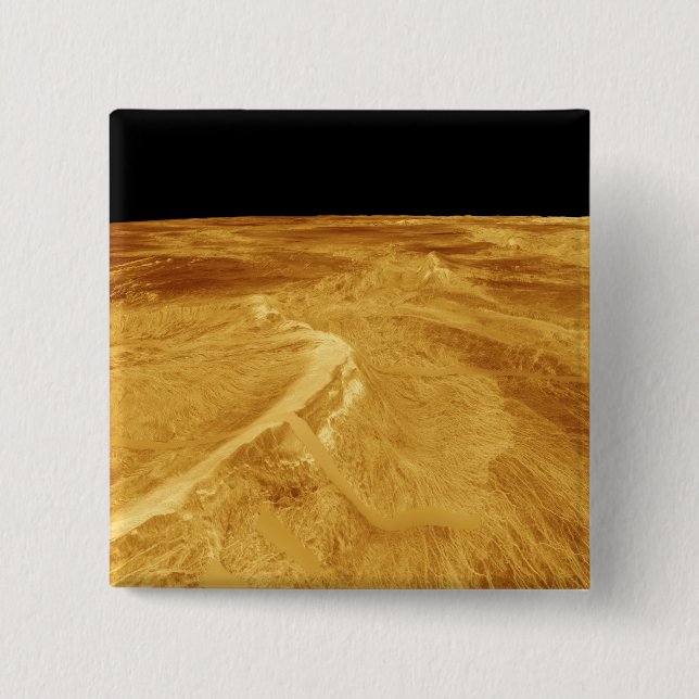 Bóton Quadrado 5.08cm Perspectiva 3D de Latona Vorona (Frente)