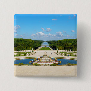 Bóton Quadrado 5.08cm Perspectiva Latona-Fonte e Grande, Versalle