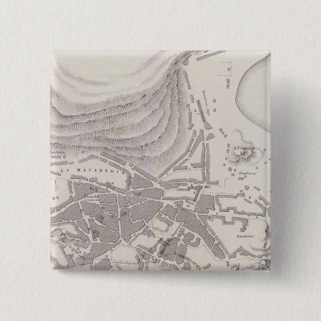 Bóton Quadrado 5.08cm Peru 10 (Frente)