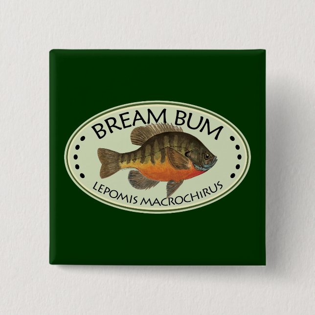 Bóton Quadrado 5.08cm Pesca de Bream (Frente)