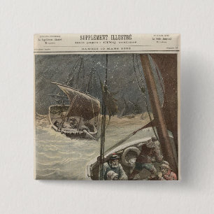 Bóton Quadrado 5.08cm Pescadores de Terra Nova