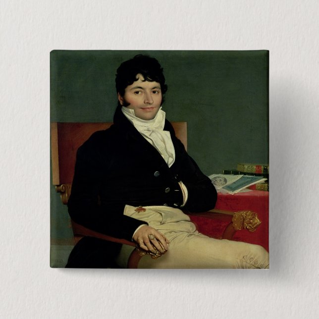 Bóton Quadrado 5.08cm Philibert Riviere 1805 (Frente)