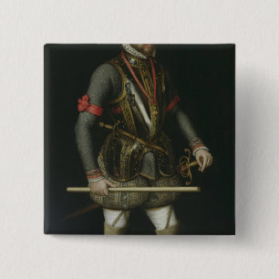 Bóton Quadrado 5.08cm Philip II da espanha