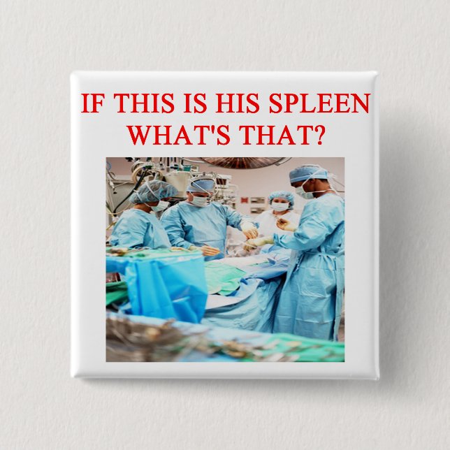 Bóton Quadrado 5.08cm piada amusing do doutor (Frente)