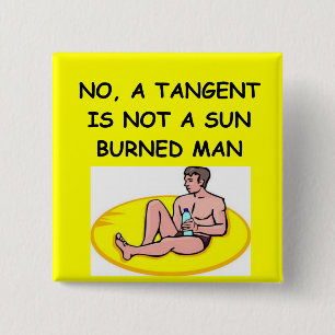 Bóton Quadrado 5.08cm piada da matemática