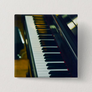 Bóton Quadrado 5.08cm Piano bonito