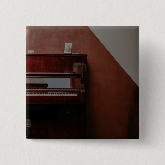 Bóton Quadrado 5.08cm Piano Incrível (Frente)