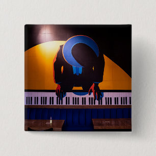 Bóton Quadrado 5.08cm Piano incrível