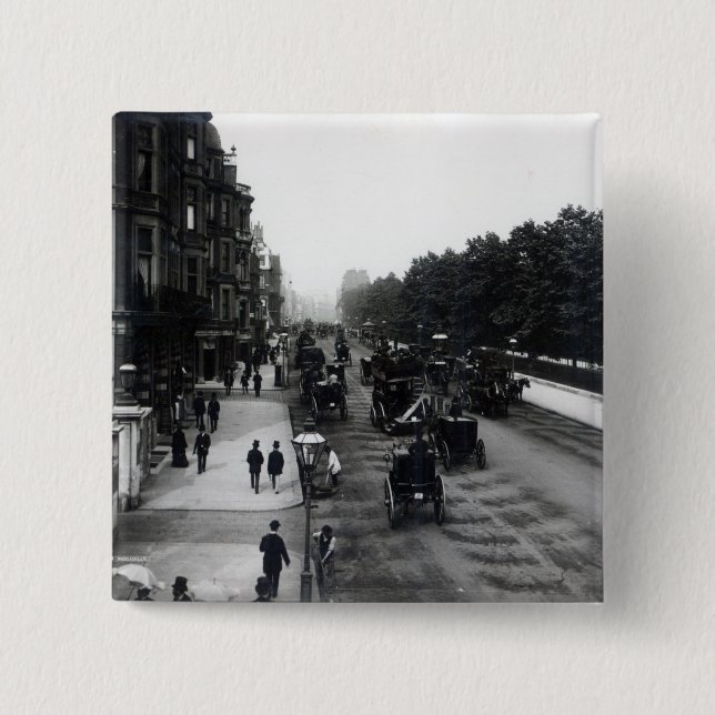 Bóton Quadrado 5.08cm Piccadilly, Londres 2 (Frente)