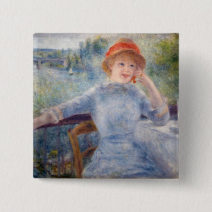Bóton Quadrado 5.08cm Pierre Auguste Renoir - Alphonsine Fournaise