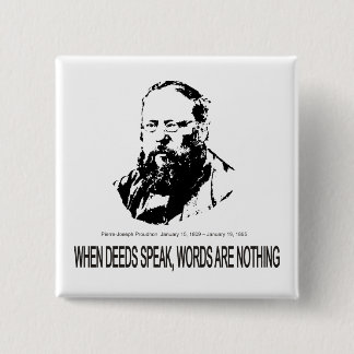 Bóton Quadrado 5.08cm Pierre-Joseph Proudhon