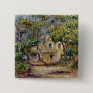 Bóton Quadrado 5.08cm Pierre um Renoir   a fazenda em Les Collettes