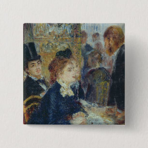 Bóton Quadrado 5.08cm Pierre um Renoir no Caf?