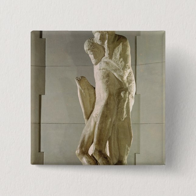 Bóton Quadrado 5.08cm Pieta de Rondanini, 1564 (Frente)