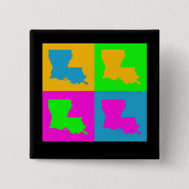 Bóton Quadrado 5.08cm Pin colorido do botão do pop art do divertimento