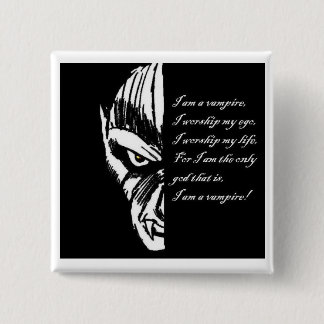 Bóton Quadrado 5.08cm Pin D do juramento do vampiro+Crachá