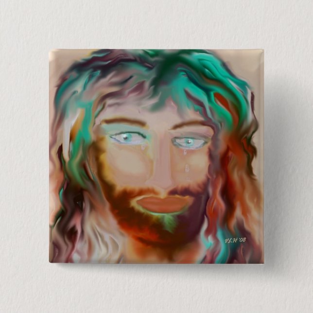 Bóton Quadrado 5.08cm Pin da arte da piedade (Frente)