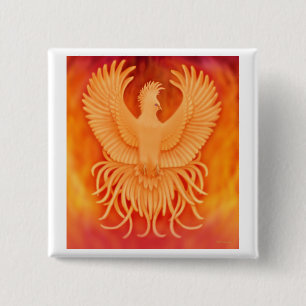 Bóton Quadrado 5.08cm Pin de aumentação de Phoenix