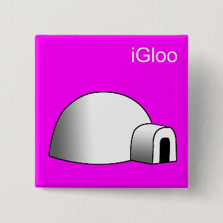 Bóton Quadrado 5.08cm Pin de iPod do botão do iglu