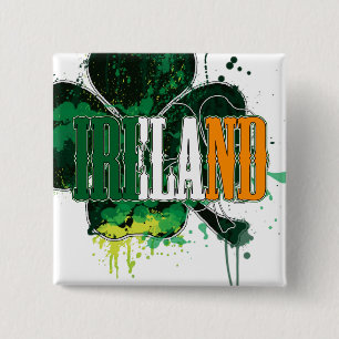 Bóton Quadrado 5.08cm Pin de Ireland