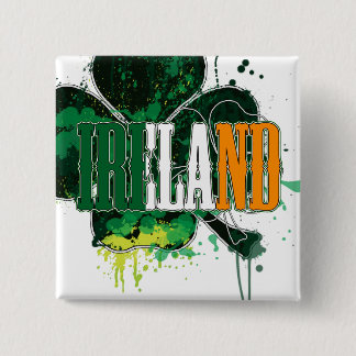 Bóton Quadrado 5.08cm Pin de Ireland