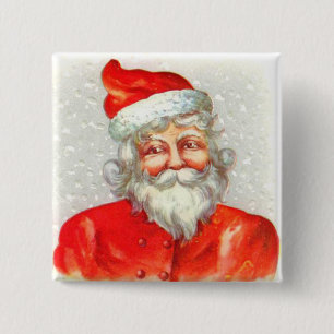 Bóton Quadrado 5.08cm Pin do botão do Natal do Victorian