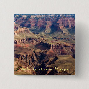Bóton Quadrado 5.08cm Pin do Grand Canyon