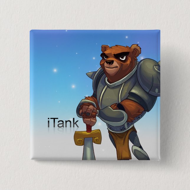 Bóton Quadrado 5.08cm Pin do iTank das legendas do bolso (Frente)