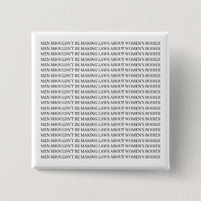 Bóton Quadrado 5.08cm Pin feminista - Pro escolha (Frente)
