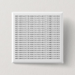 Bóton Quadrado 5.08cm Pin feminista - Pro escolha