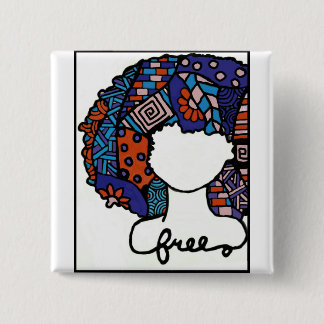 Bóton Quadrado 5.08cm Pin livre