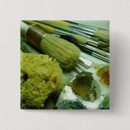 Bóton Quadrado 5.08cm Pincéis e Pintura