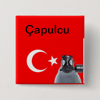 Bóton Quadrado 5.08cm Pinguim de Capulcu
