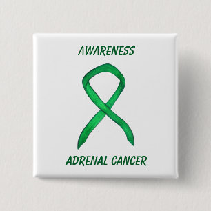Bóton Quadrado 5.08cm Pino da Fita de Sensibilização Verde do Cancer A