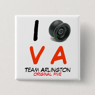 Bóton Quadrado 5.08cm Pino de Arlington da equipe