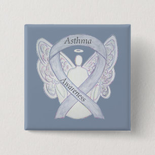 Bóton Quadrado 5.08cm Pino de Arte Personalizado da Faixa de Sensibiliza