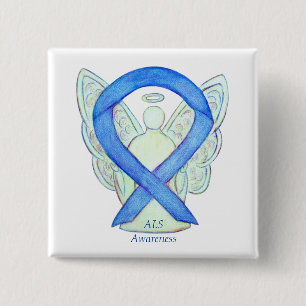 Bóton Quadrado 5.08cm Pino de Arte Personalizado da Fita de Sensibilizaç