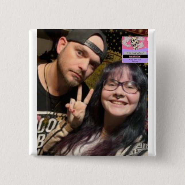 Bóton Quadrado 5.08cm Pino do botão para roupa. (Frente)