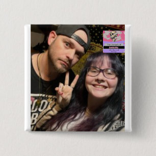 Bóton Quadrado 5.08cm Pino do botão para roupa.