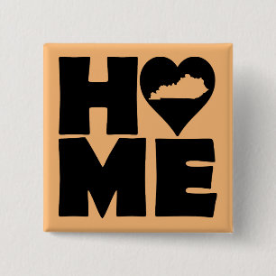 Bóton Quadrado 5.08cm Pino do Crachá do Botão Coração do Kentucky