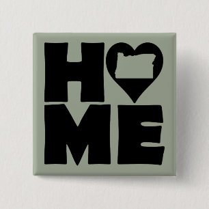 Bóton Quadrado 5.08cm Pino do Crachá do Botão do Estado do Coração do Wa